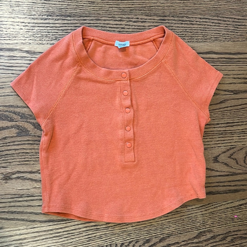 Garage orange top, size Medium
